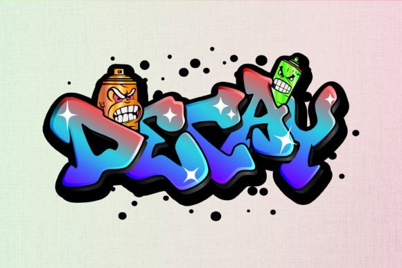 Decay: Graffiti Lettering for Embroidery Projects