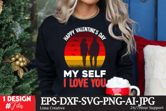 Happy Valentines Day My Self I LOve You Graphics