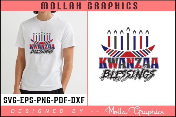 Kwanzaa Blessings Typography and T Shirt