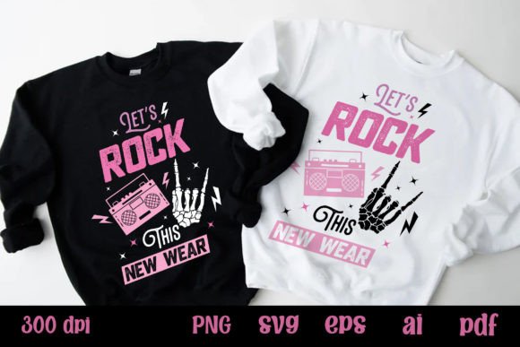 Let Us Rock This New Wear Pink New Year Graphics