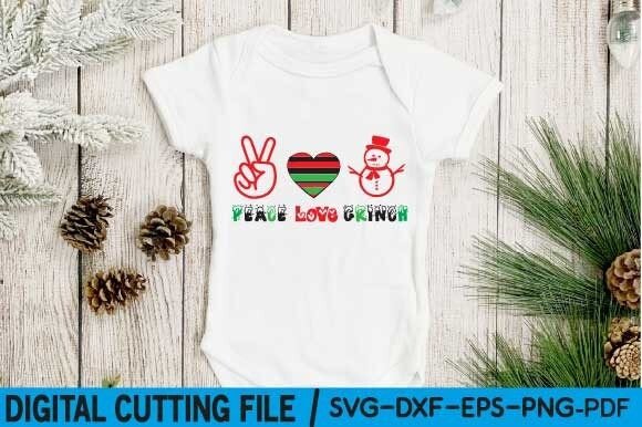 Peace Love Grinch Svg Graphics