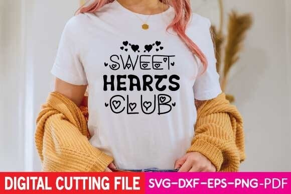 Sweet Hearts Club Svg Graphics